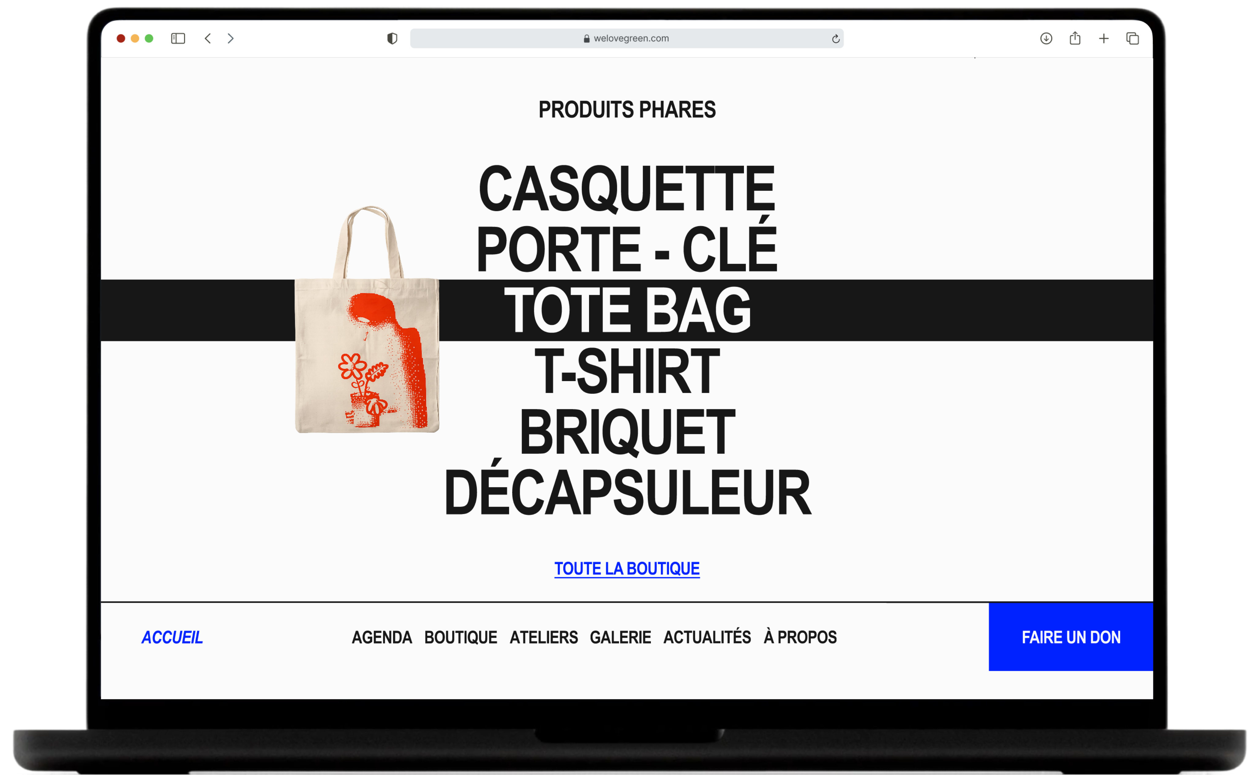 mockup site web bde boutique
