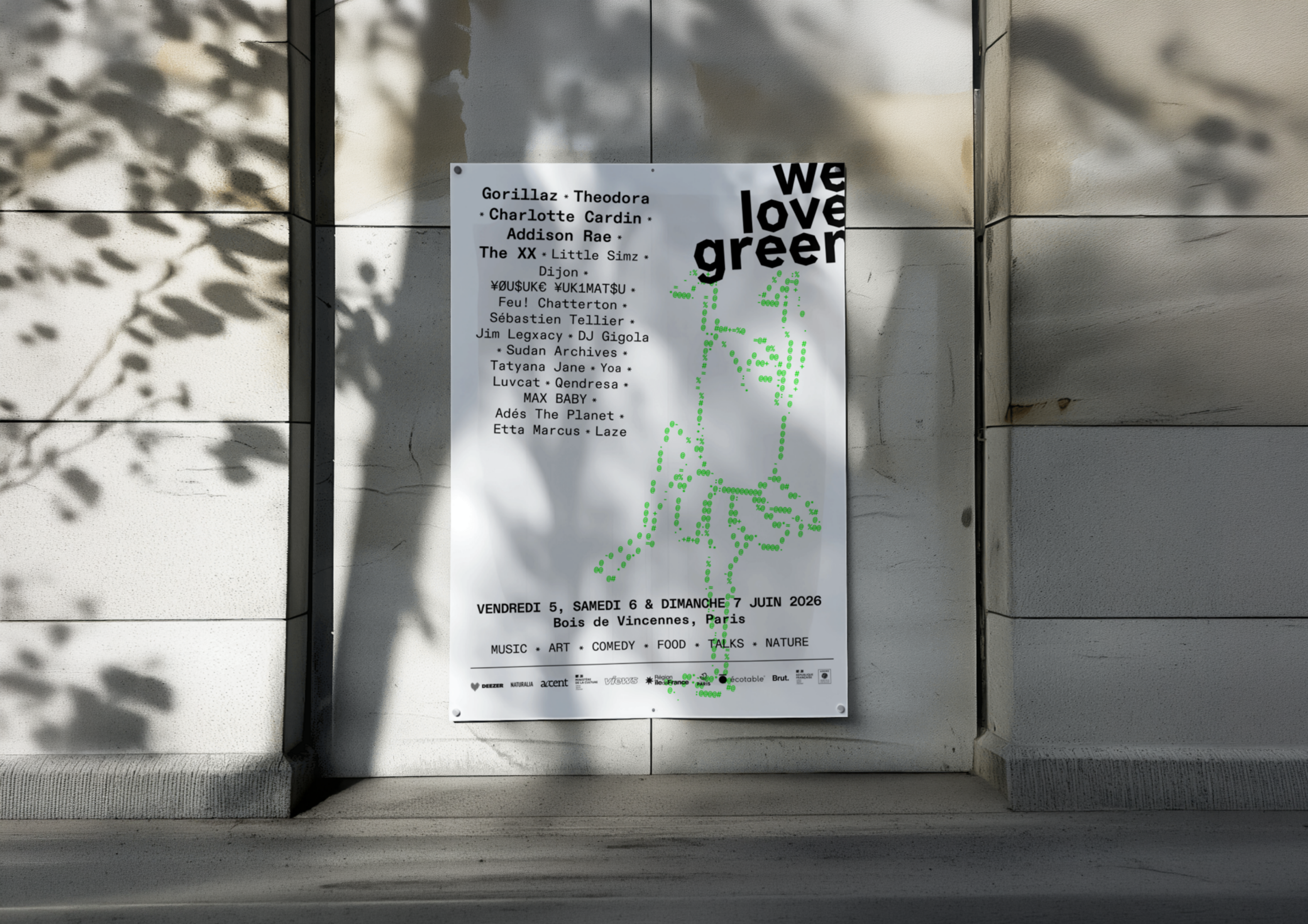 triptique affiche we love green