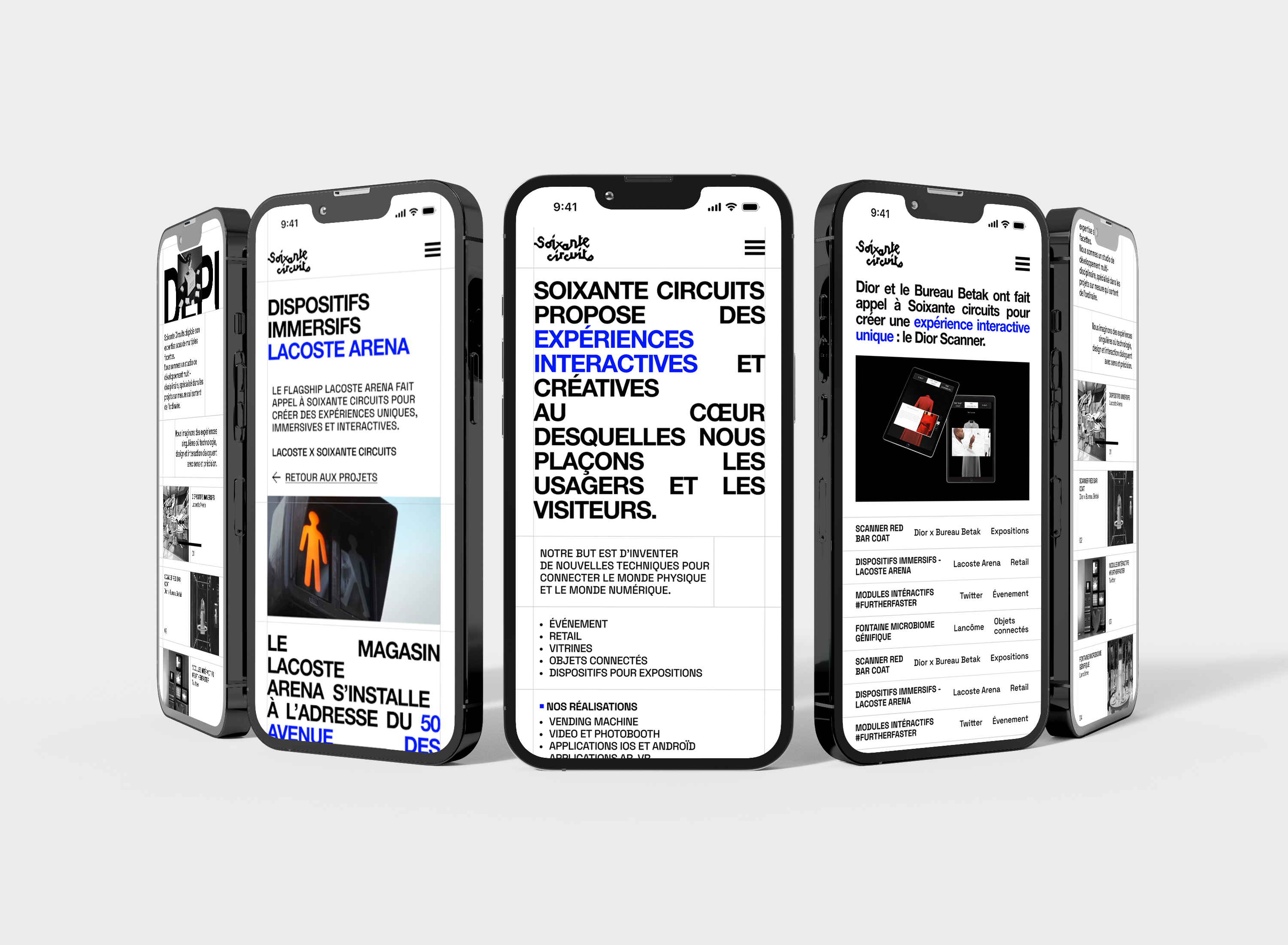 mockup site web mobile